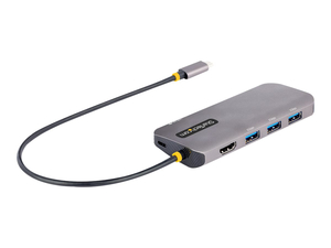 USB C MULTIPORT ADAPTER, 4K 60HZ HDMI VIDEO, 3-PORT 5GBPS USB-A 3.2 HUB, 100W POWER DELIVERY PASSTHROUGH, GBE, USB TYPE-C MINI TRAVEL DOCK W by StarTech.com Ltd. USB C MULTIPORT ADAPTER, 4K 60HZ HDMI VIDEO, 3-PORT 5GBPS USB-A 3.2 HUB, 100W POWER DELIVERY PASSTHROUGH, GBE, USB TYPE-C MINI TRAVEL DOCK W by StarTech.com Ltd.