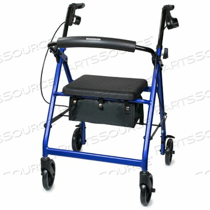 4-WHEEL ROLLATOR, BLUE by McKesson 4-WHEEL ROLLATOR, BLUE by McKesson