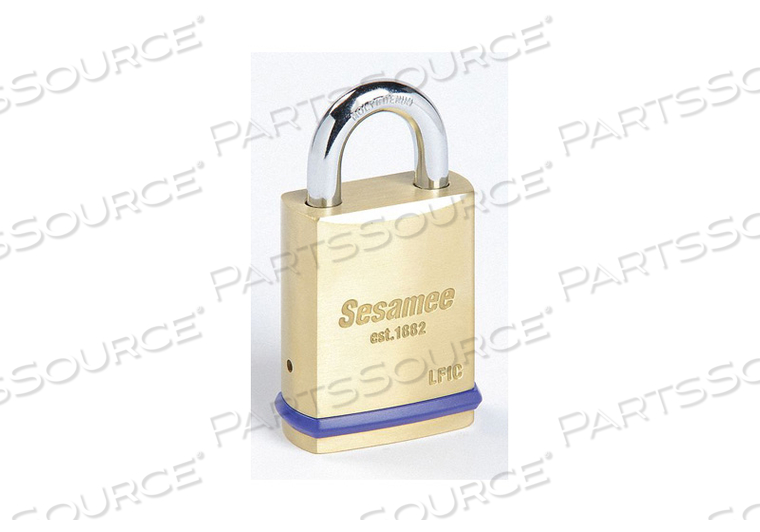 KEYED PADLOCK 25/32 IN RECTANGLE GOLD by Sesamee