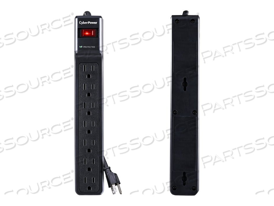 ESSENTIAL CSB7012, SURGE PROTECTOR, AC 125 V, OUTPUT CONNECTORS: 7 by CyberPower