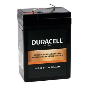 BATTERY, SEALED LEAD ACID, 6V, 5 AH, FASTON (F1) by Duracell