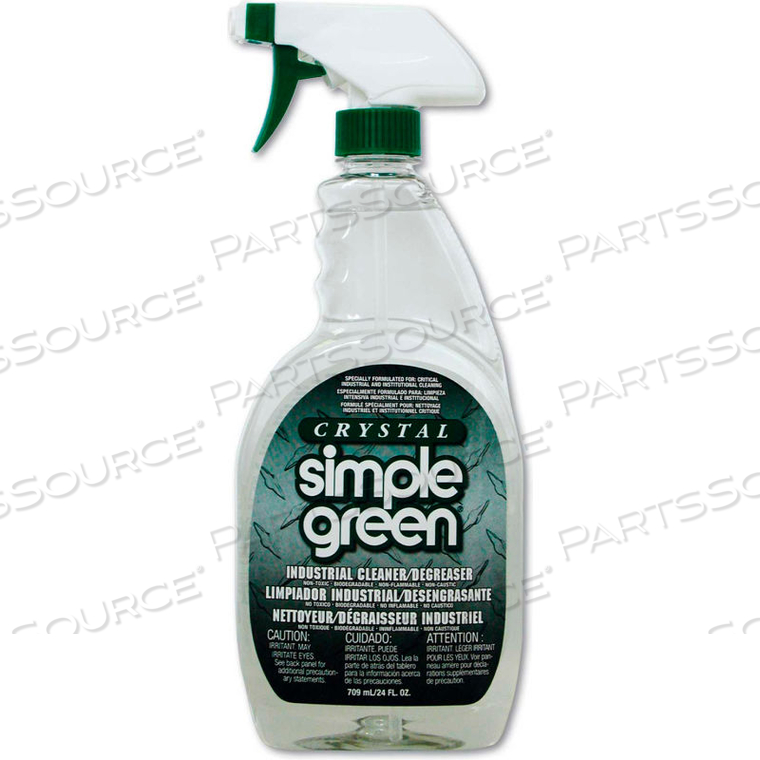 CRYSTAL INDUSTRIAL CLEANER AND DEGREASER, 24OZ. BOTTLE, 12 BOTTLES - 19024 by Simple Green CRYSTAL INDUSTRIAL CLEANER AND DEGREASER, 24OZ. BOTTLE, 12 BOTTLES - 19024 by Simple Green
