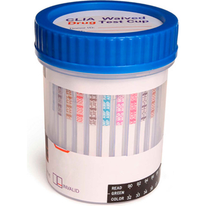 12 PANEL DRUG TEST CUP CLIA WAIVED, 25 TESTS/BOX by On-Site Testing Specialist Inc