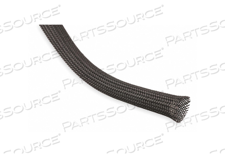 BRAIDED SLEEVING 1.250 IN. 50 FT. BLACK by Techflex