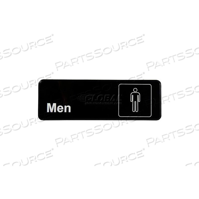 SIGN, MEN (BLACK, 3X9") by Vollrath