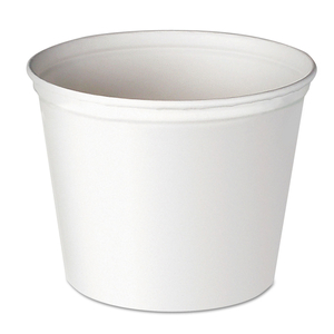 DOUBLE WRAPPED PAPER BUCKET, UNWAXED, 165 OZ, WHITE, 100/CARTON by Solo