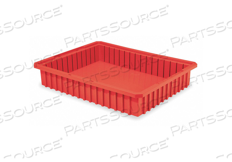 F8515 DIVIDER BOX 22-3/8 X 17-3/8 X 4 IN RED by Akro-Mils / Myers Industries, Inc