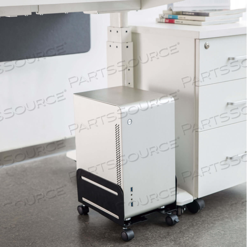 MOBILE CPU CADDY FOR COMPUTER TOWERS - WIDTH ADJUSTABLE, LOCKING CASTERS, BLACK by Tripp Lite MOBILE CPU CADDY FOR COMPUTER TOWERS - WIDTH ADJUSTABLE, LOCKING CASTERS, BLACK by Tripp Lite