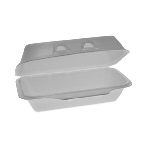 SMARTLOCK FOAM HINGED LID CONTAINER, MEDIUM, 8.75 X 4.5 X 3.13, WHITE, 440/CARTON by Pactiv