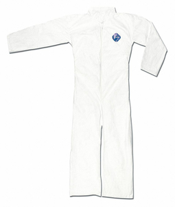 TYVEK COVERALL W COLLAR L PK25 by MCR Safety
