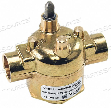 1/2" SWEAT 3 WAY ZONE VALVE BODY 3.0 CV by Erie Supply