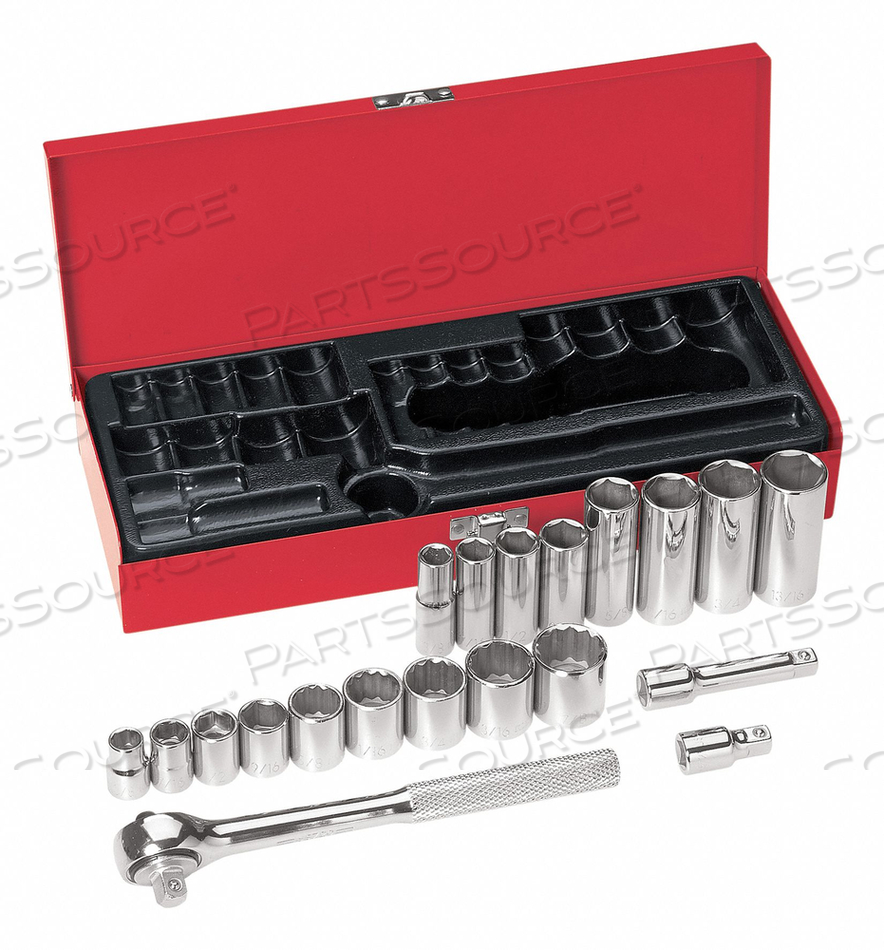 SOCKET SET, 3/8" DRIVE, 20-PC 3/8 IN SOCKET SET by Klein Tools SOCKET SET, 3/8" DRIVE, 20-PC 3/8 IN SOCKET SET by Klein Tools