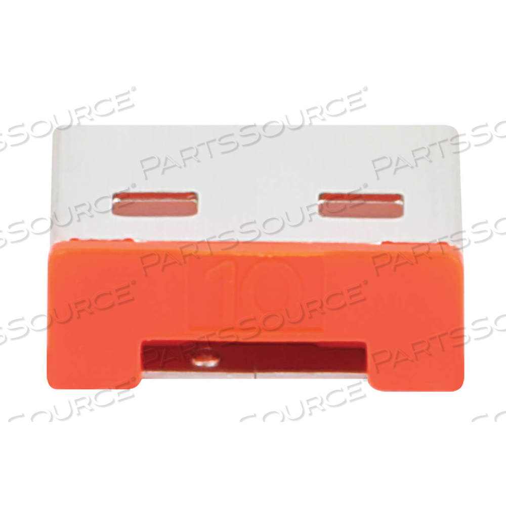 USB-A PORT BLOCKERS, RED, COMPUTERS, HUBS, WALL CHARGERS 10-PACK by Tripp Lite