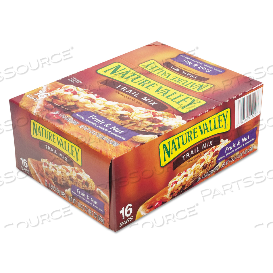 GRANOLA BARS, CHEWY TRAIL MIX CEREAL, 1.2 OZ BAR by Nature Valley GRANOLA BARS, CHEWY TRAIL MIX CEREAL, 1.2 OZ BAR by Nature Valley