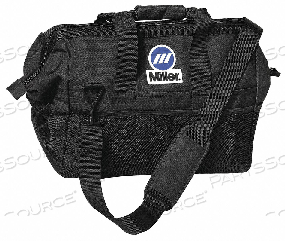 TOOL BAG 22 POCKETS 22 X14 X12 BLACK by Miller Electric TOOL BAG 22 POCKETS 22 X14 X12 BLACK by Miller Electric