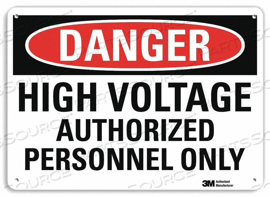 DANGER SIGN 10 W 7 H 0.040 THICKNESS by Lyle Signs Inc.