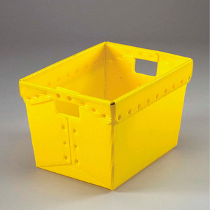 CORRUGATED PLASTIC TOTES - POSTAL NESTING- WITHOUT LID 18-1/2X13-1/4X12 YELLOW by Minnesota Diversified Industries CORRUGATED PLASTIC TOTES - POSTAL NESTING- WITHOUT LID 18-1/2X13-1/4X12 YELLOW by Minnesota Diversified Industries
