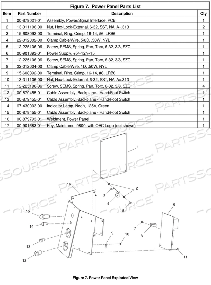 PLASTIC SCD MAINFRAME KEY by OEC Medical Systems (GE Healthcare)