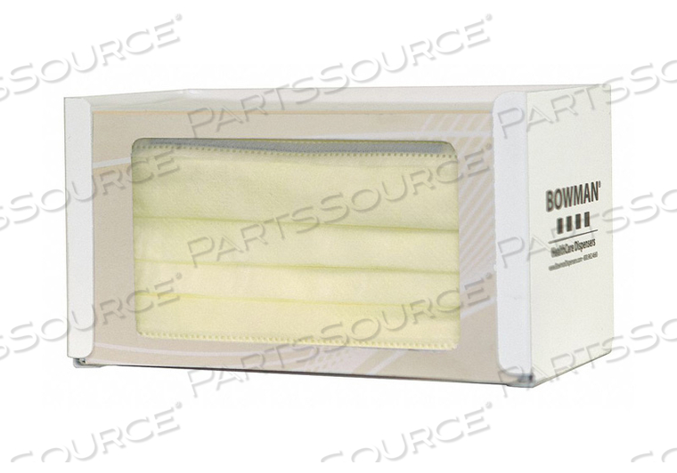 FACE MASK DISPENSER 4-1/4 IN H KEYHOLES by Bowman FACE MASK DISPENSER 4-1/4 IN H KEYHOLES by Bowman