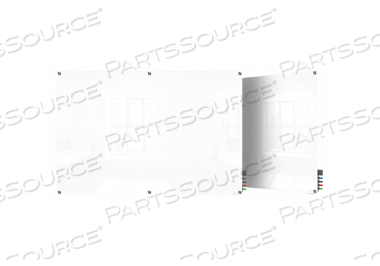 DRY ERASE BOARD MAGNETIC GLASS 72 W by Ghent