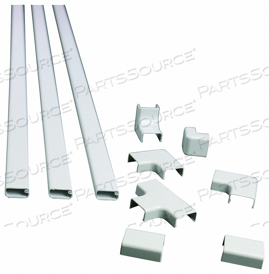 CORD COVERING KIT WHITE PLASTIC by Wiremold