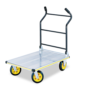 STOW-AWAY PLATFORM TRUCK, 1,000 LB CAPACITY, 24 X 39 X 40, ALUMINUM/BLACK by Safco STOW-AWAY PLATFORM TRUCK, 1,000 LB CAPACITY, 24 X 39 X 40, ALUMINUM/BLACK by Safco