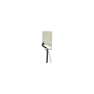 INTERMEDIATE BASE PORCELAIN SOCKET W/8-IN. LEADS by Satco