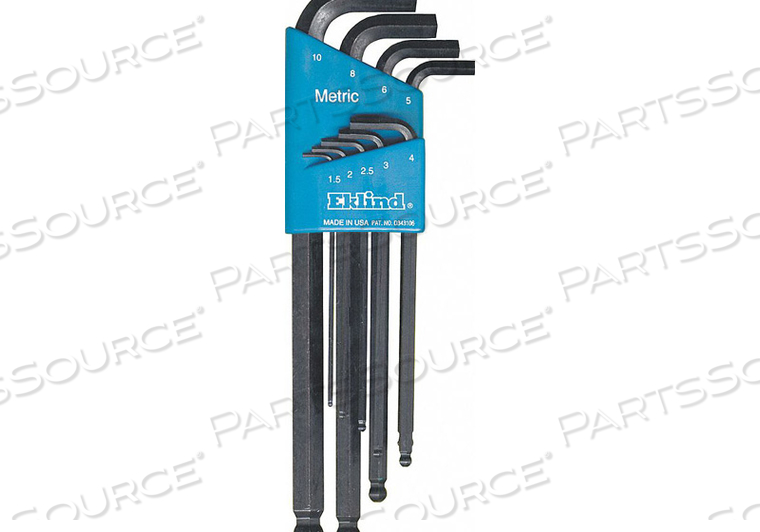 BALL END HEX KEY SET 9 PIECES by Eklind Tool Company