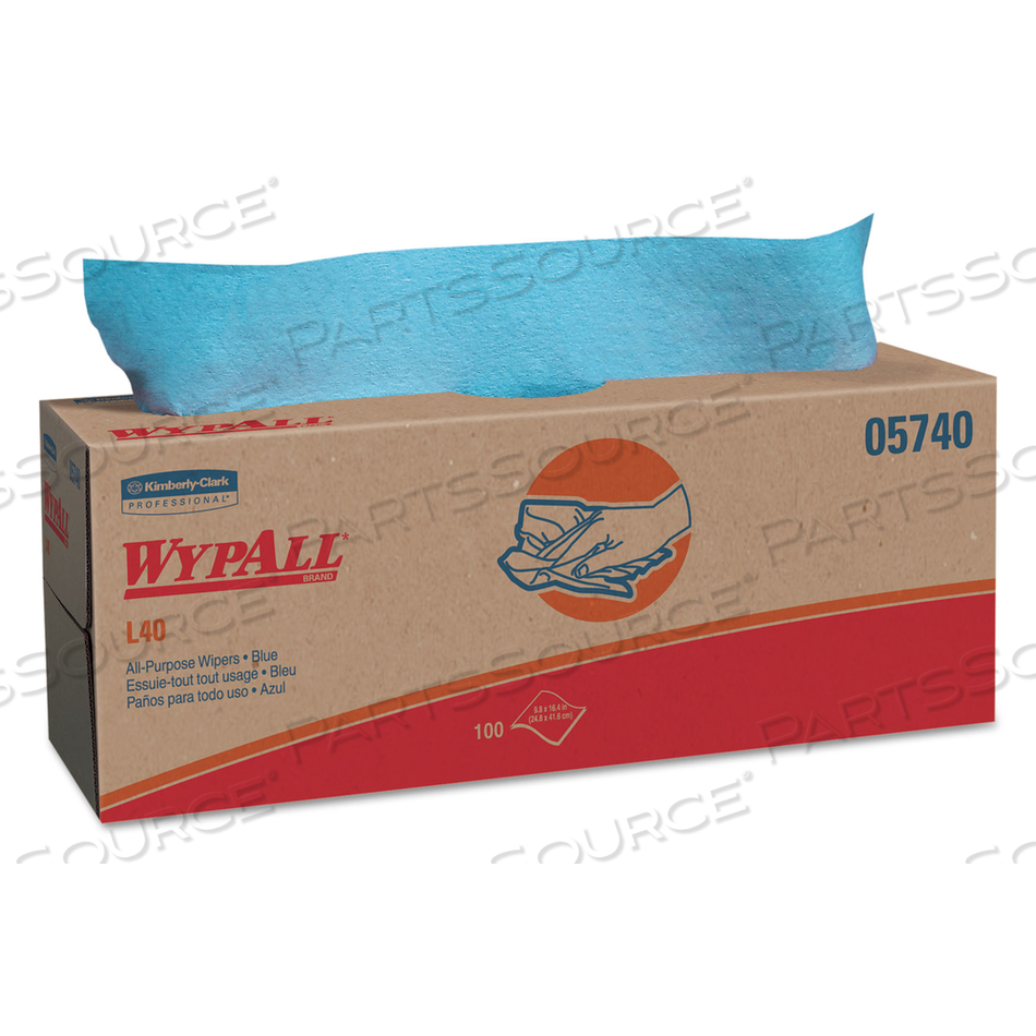 DRY WIPE 9-3/4 X 16-1/2 BLUE by WypAll DRY WIPE 9-3/4 X 16-1/2 BLUE by WypAll