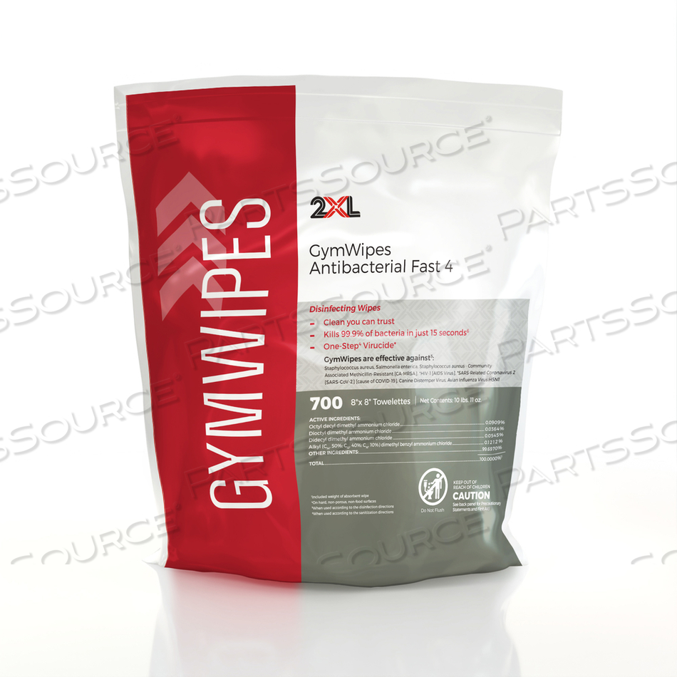 GYMWIPES ANTIBACTERIAL REFILL BAG by 2XL Corporation GYMWIPES ANTIBACTERIAL REFILL BAG by 2XL Corporation