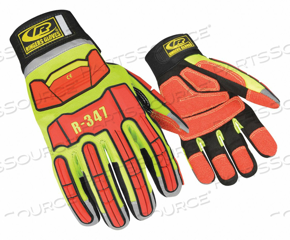 GLOVE RESCUE CUT RESISTANT 3XL HI-VIS PR by Ringers Gloves