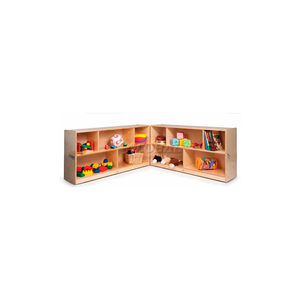 FOLD AND ROLL CUBBY STORAGE UNIT, NO TRAY, 96"W X 12"D X 30"H, NATURAL by Whitney Brothers