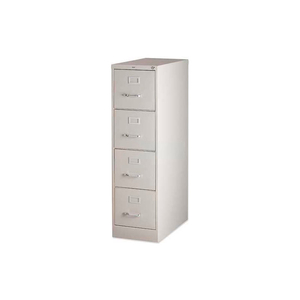 LORELL 4-DRAWER HEAVY DUTY VERTICAL FILE CABINET, 15"W X 26-1/2"D X 52"H, PUTTY by S.P. Richards Company