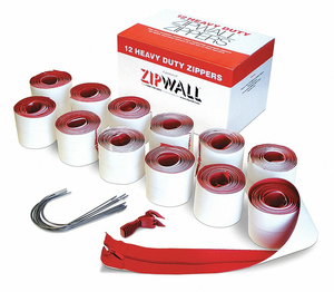 DUST BARRIER ADHESIVE ZIPPER 7FT. PK12 by ZipWall