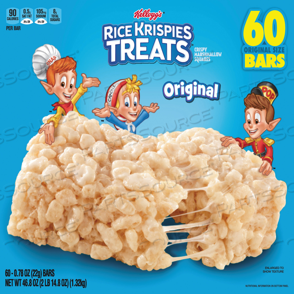 RICE KRISPIES TREATS, ORIGINAL MARSHMALLOW, 0.78 OZ PACK by Kellogg's RICE KRISPIES TREATS, ORIGINAL MARSHMALLOW, 0.78 OZ PACK by Kellogg's