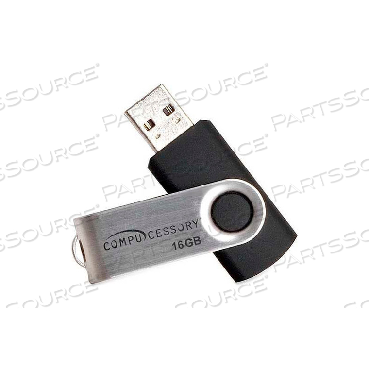 PASSWORD PROTECTED USB 2.0 FLASH DRIVE, 16 GB, BLACK 