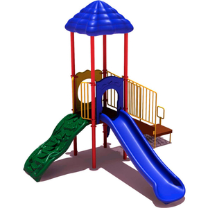 UPLAY TODAY SOUTH FORK COMMERCIAL PLAYGROUND PLAYSET, PLAYFUL (RED, YELLOW, BLUE) by UltraSite