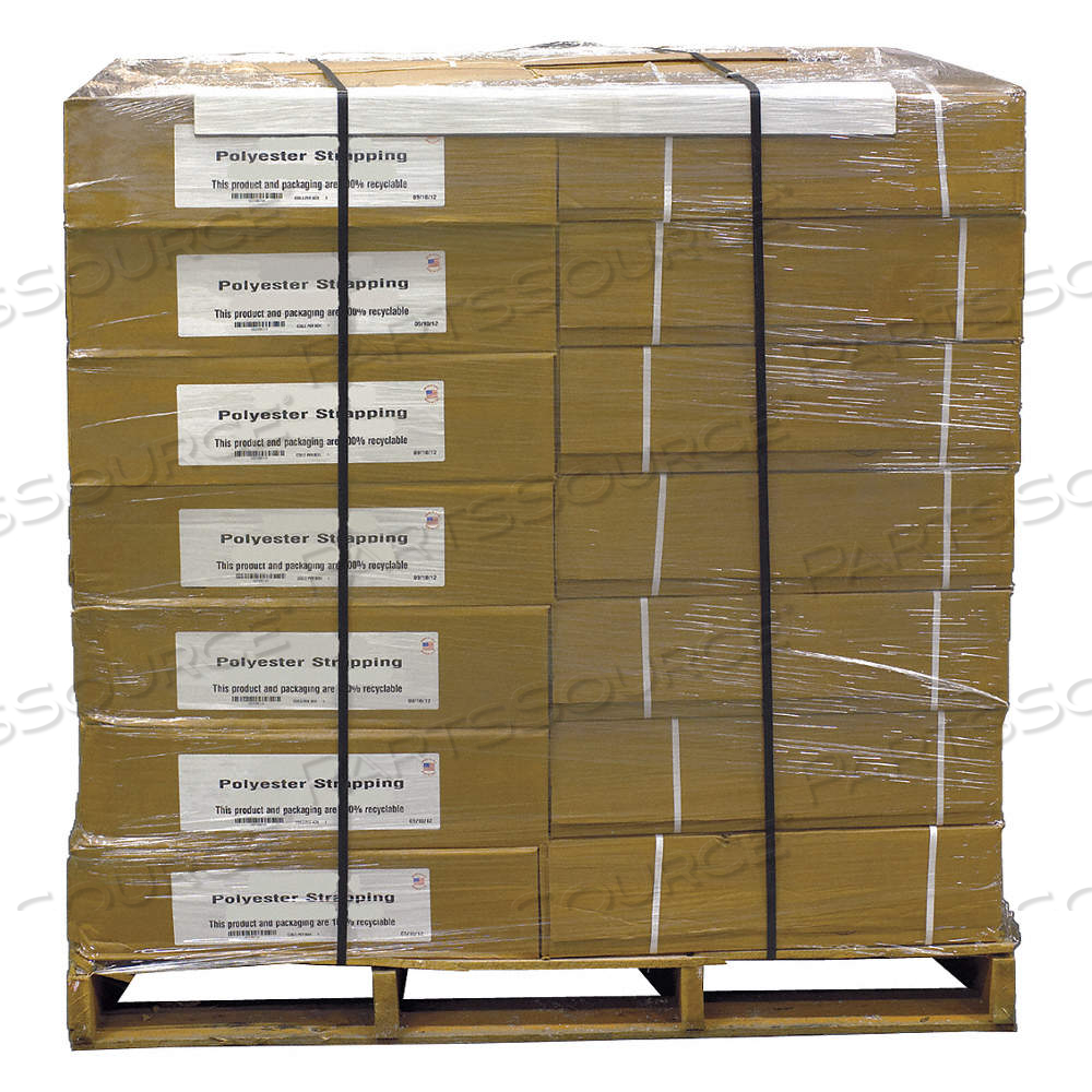 PLASTIC STRAPPING, 5/8 IN STRAPPING WD, 0.04 IN THICK, 4,000 FT OVERALL LG by Approved Vendor