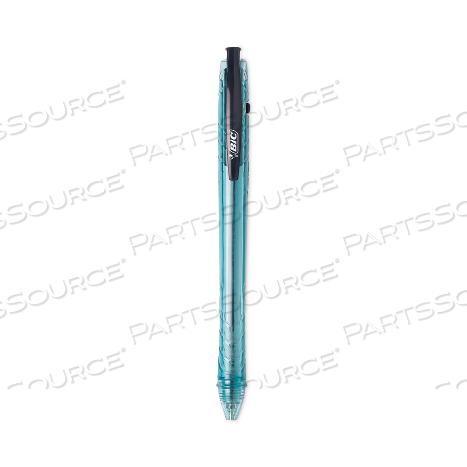 REVOLUTION OCEAN BOUND BALLPOINT PEN, RETRACTABLE, MEDIUM 1 MM, BLACK INK/TRANSLUCENT BLUE BARREL by BIC