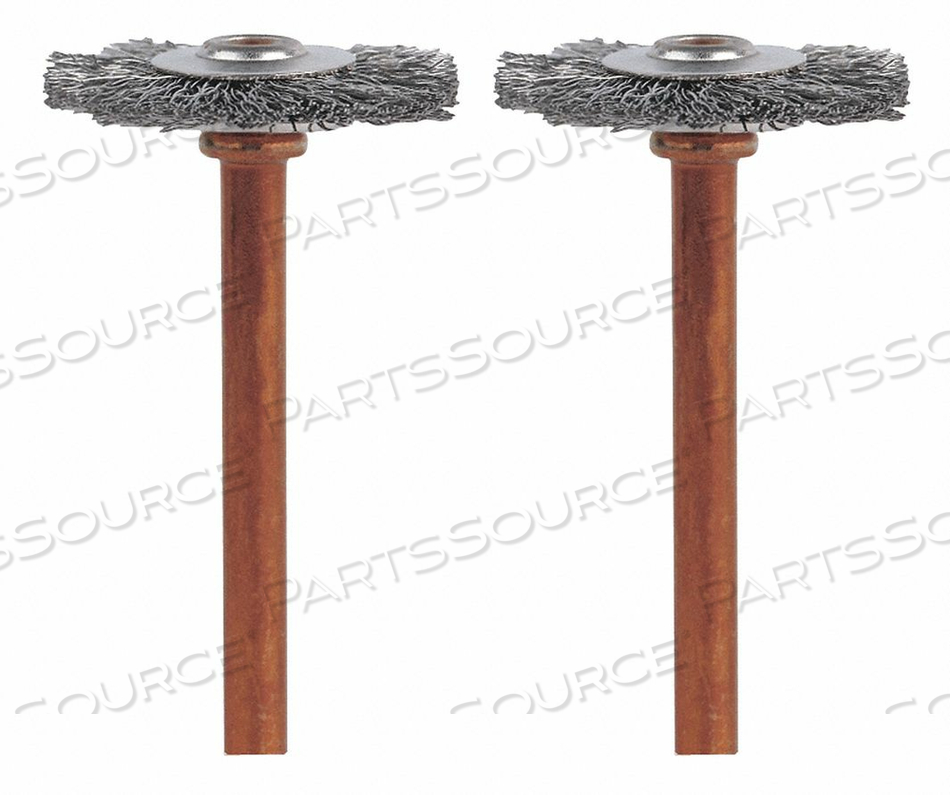 SS BRUSH 3/4IN. DIA. 1-3/4IN. L PK2 by Dremel