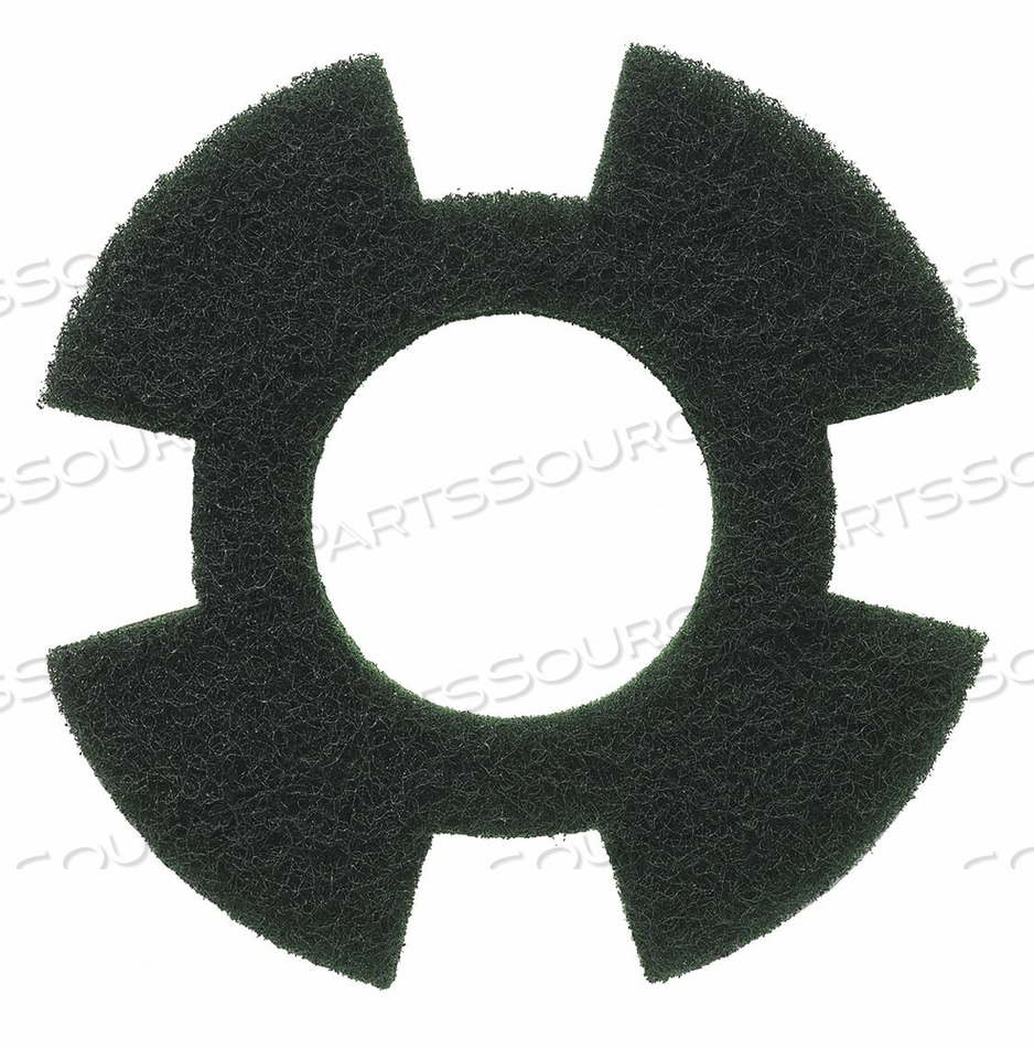 CLEANING PAD GREEN 9 PAD TRAPEZOID PK10 by I-Mop