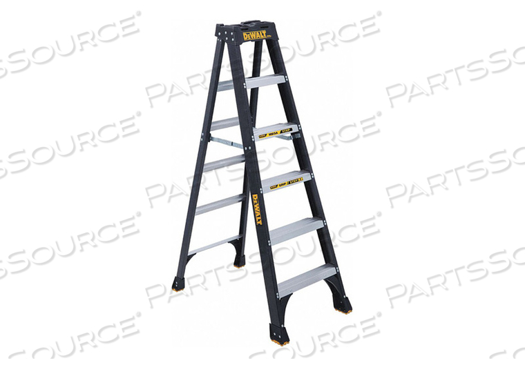 STEPLADDER FIBERGLASS 6 FT H 300 LB CAP by DeWalt STEPLADDER FIBERGLASS 6 FT H 300 LB CAP by DeWalt