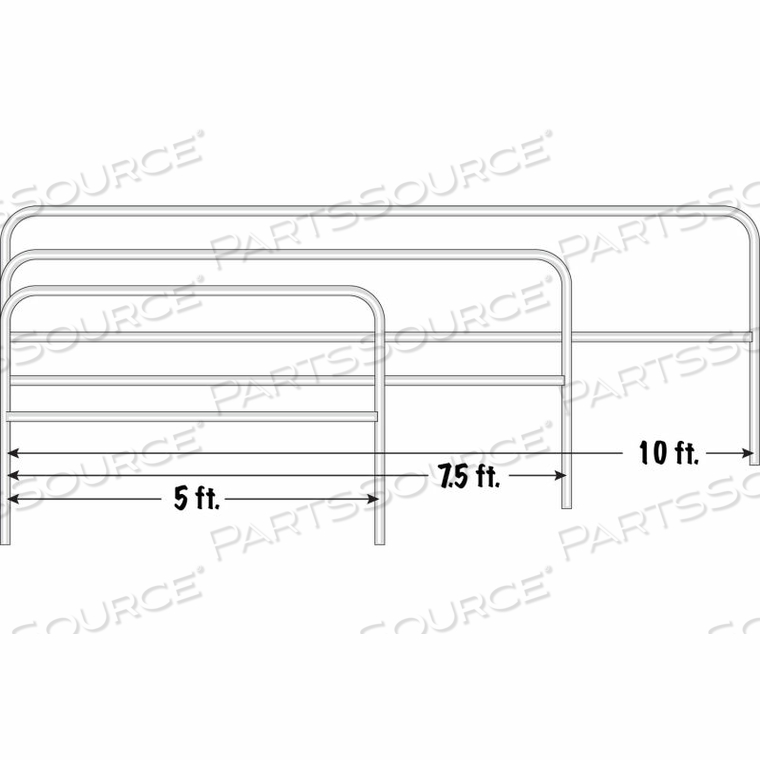 GALVANIZED STEEL GUARDRAIL KIT, 12 ZIP BASES, 11 RZ GUARDRAIL, 10'L by Tie Down, Inc. GALVANIZED STEEL GUARDRAIL KIT, 12 ZIP BASES, 11 RZ GUARDRAIL, 10'L by Tie Down, Inc.