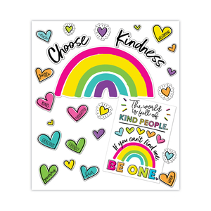 MOTIVATIONAL BULLETIN BOARD SET, KIND VIBES, 75 PIECES by Carson-Dellosa Publishing MOTIVATIONAL BULLETIN BOARD SET, KIND VIBES, 75 PIECES by Carson-Dellosa Publishing