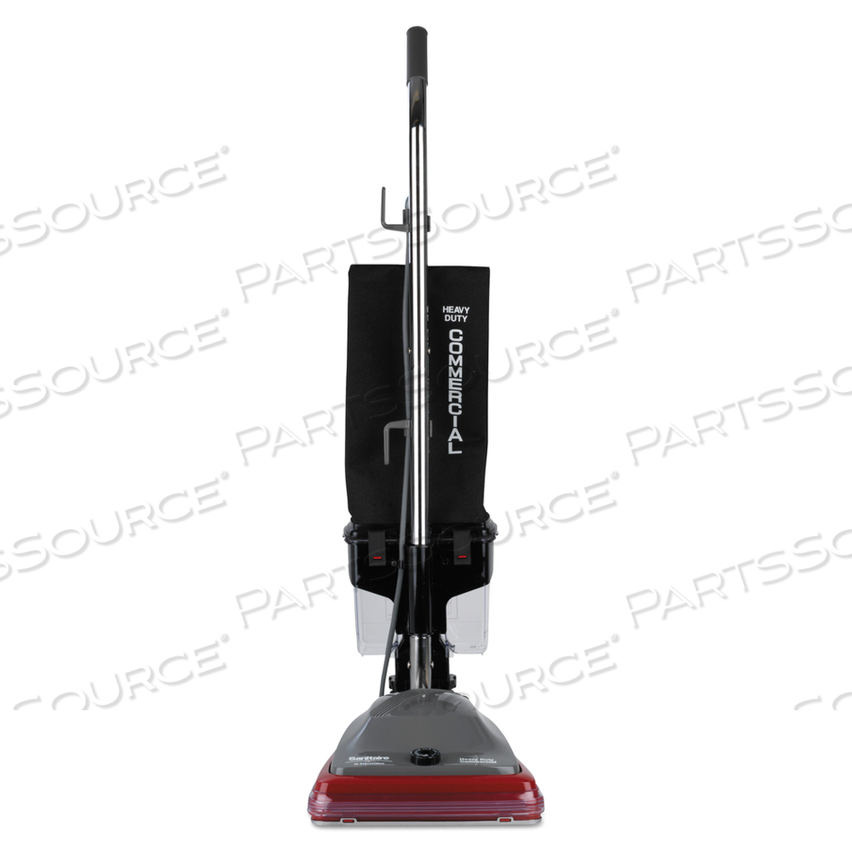 TRADITION UPRIGHT VACUUM SC689A, 12" CLEANING PATH, GRAY/RED/BLACK by Sanitaire TRADITION UPRIGHT VACUUM SC689A, 12" CLEANING PATH, GRAY/RED/BLACK by Sanitaire