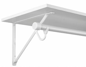 WHT LARGE HVY DUTY SHELF AND ROD BRKT by John Sterling WHT LARGE HVY DUTY SHELF AND ROD BRKT by John Sterling