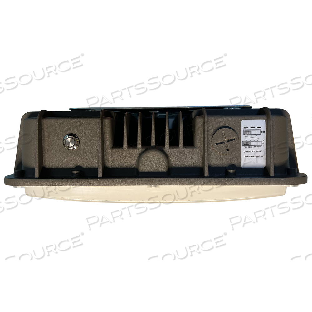 LED SQUARE CANOPY, EMERGENCY BATTERY, ADJUSTABLE WATT/COLOR, 40/50/60/75W, 135LM/W, AC120-277V by LEDone