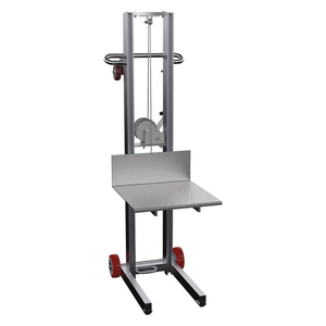 MANUAL PLATFORM LIFT TRUCK, 400 LB LOAD CAPACITY, 20 IN X 20 IN, 3 1/8 IN TO 58 IN by Vestil Manufacturing Corp. MANUAL PLATFORM LIFT TRUCK, 400 LB LOAD CAPACITY, 20 IN X 20 IN, 3 1/8 IN TO 58 IN by Vestil Manufacturing Corp.