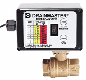 AUTO DRAIN VALVE 115V 1/4 by Dynaquip Controls