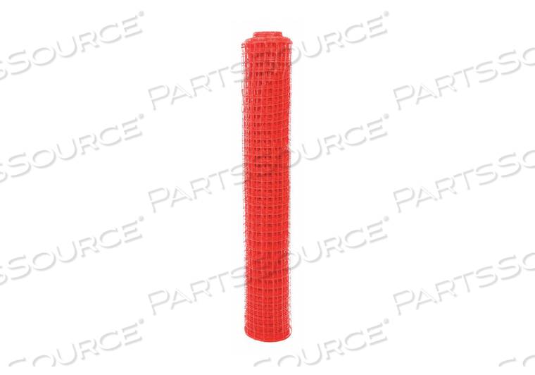 SAFETY FENCE ORANGE HDPE SQUARE MESH by Quest Brands Inc. SAFETY FENCE ORANGE HDPE SQUARE MESH by Quest Brands Inc.